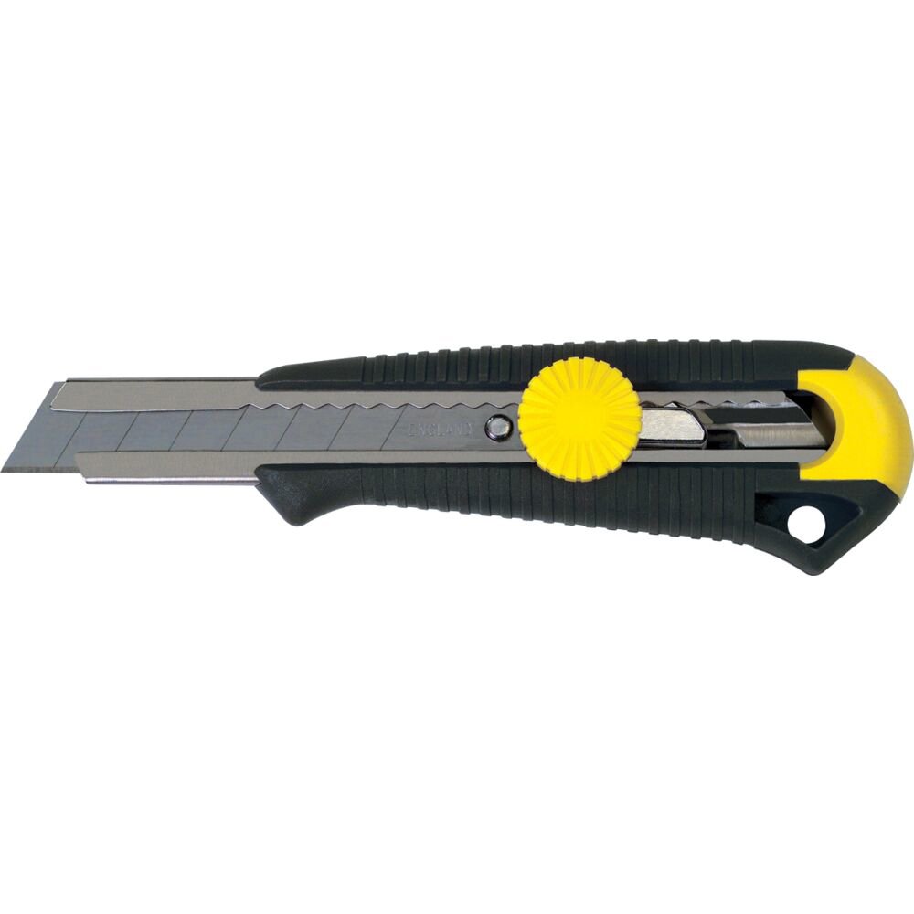 Stanley 0-10-418, Cutter cu blocarea lamei prin roata, DynaGrip,  + o lama segmentata 18mm