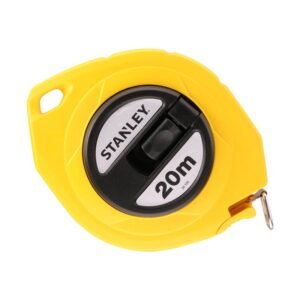 Stanley 0-34-105, ruleta inchisa cu banda de otel 20m, carlig pliabil, lama protejata, manivela pentru mulinare, 20m x 10mm, blister