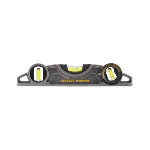 Stanley 0-43-609, nivela magnetica fatmax pro din aluminiu, 25 cm, 3 fiole, blister
