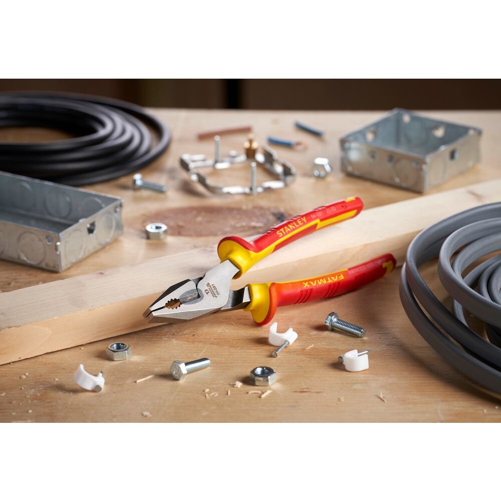 stanley 0-84-001, cleste combinat fatmax, izolat vde, 185mm 8 Stanley 0-84-001, Cleste combinat FatMax, izolat VDE, 185mm - imagine 8