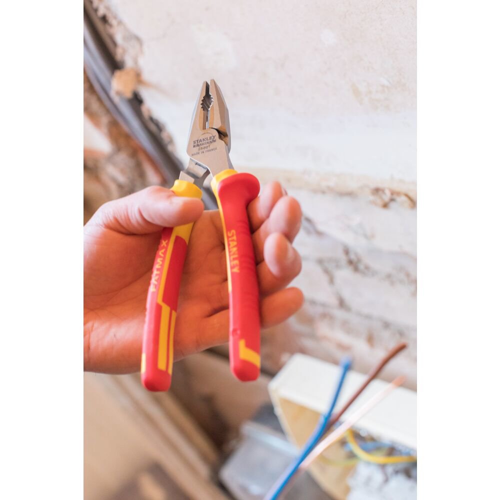 stanley 0-84-001, cleste combinat fatmax, izolat vde, 185mm 9 Stanley 0-84-001, Cleste combinat FatMax, izolat VDE, 185mm - imagine 9