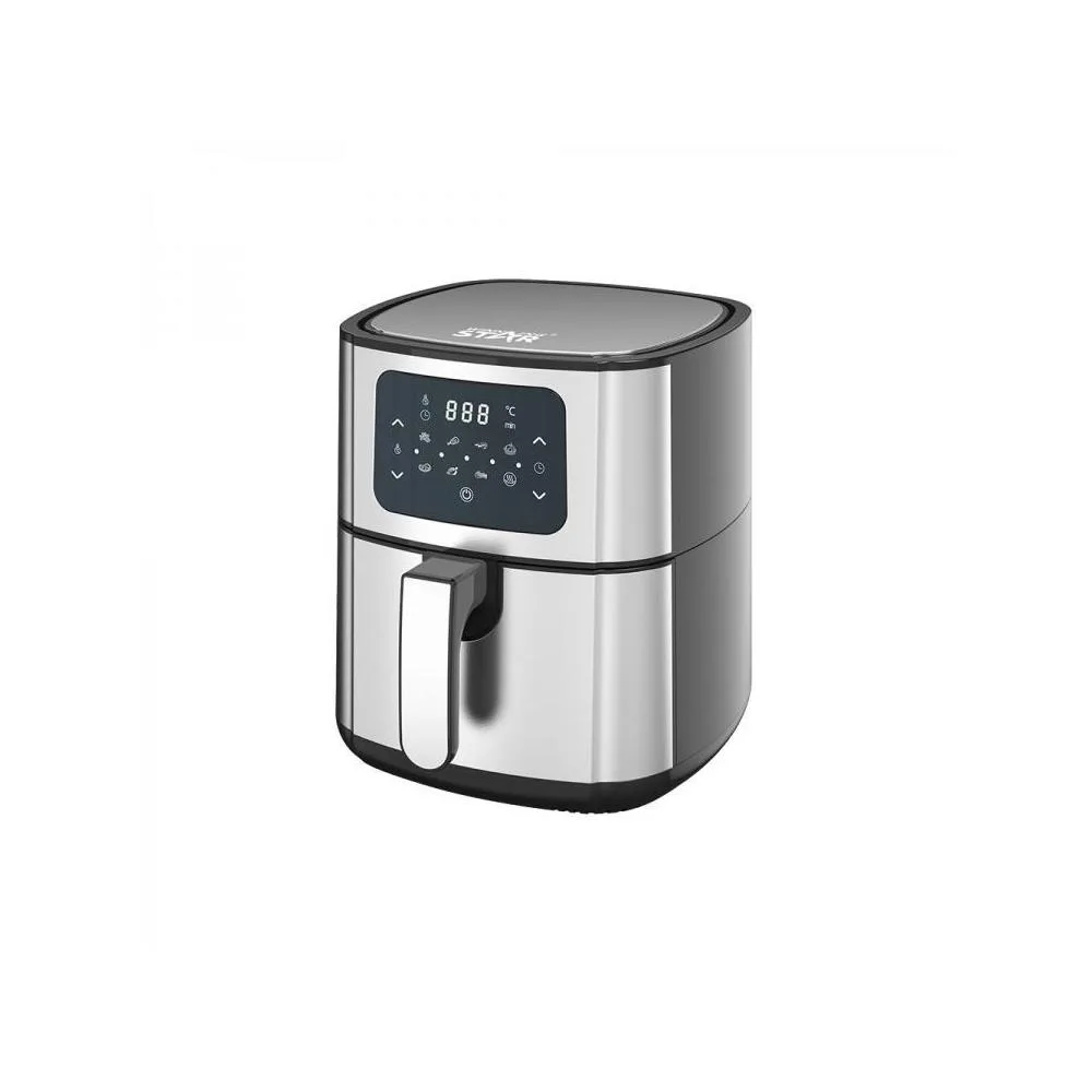 Friteuza cu aer cald 5,5 L, fara ulei, temperatura reglabila, timer, usor de curatat