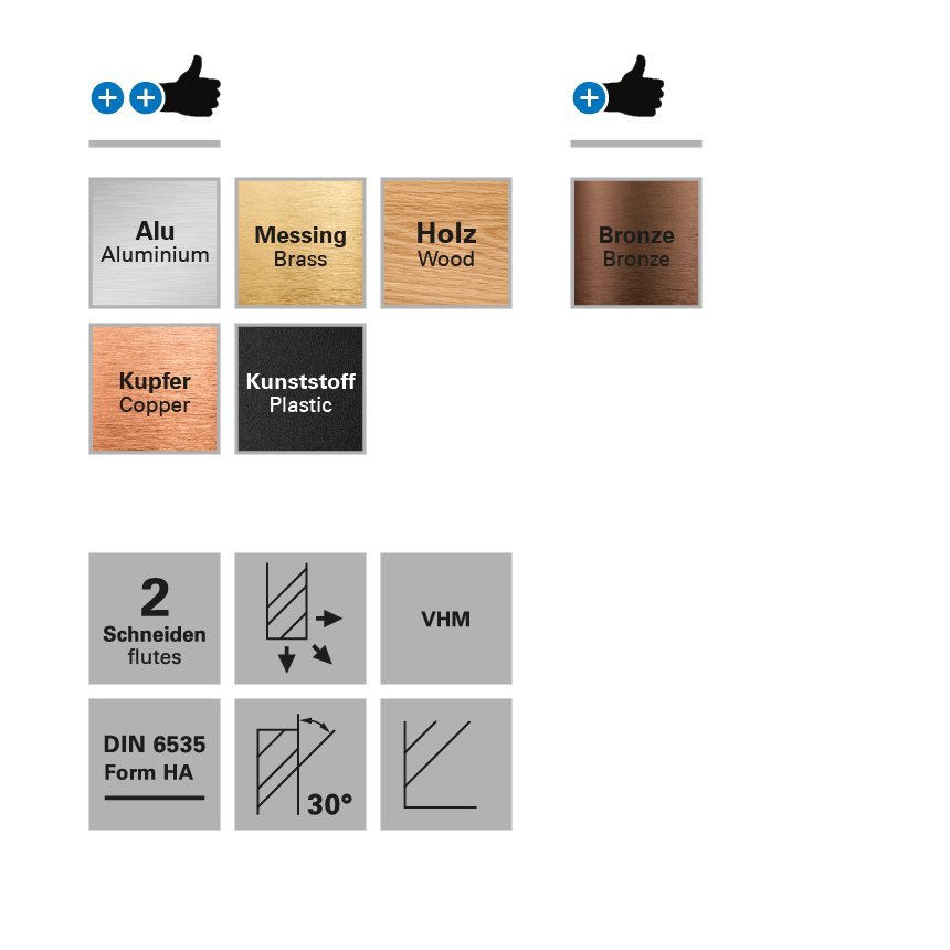 freza cu 2 caneluri, racire interna, datron 0068912, 12.0x32.0x12.0mm 3 Freza cu 2 caneluri, racire interna, Datron 0068912, 12.0x32.0x12.0mm - imagine 3