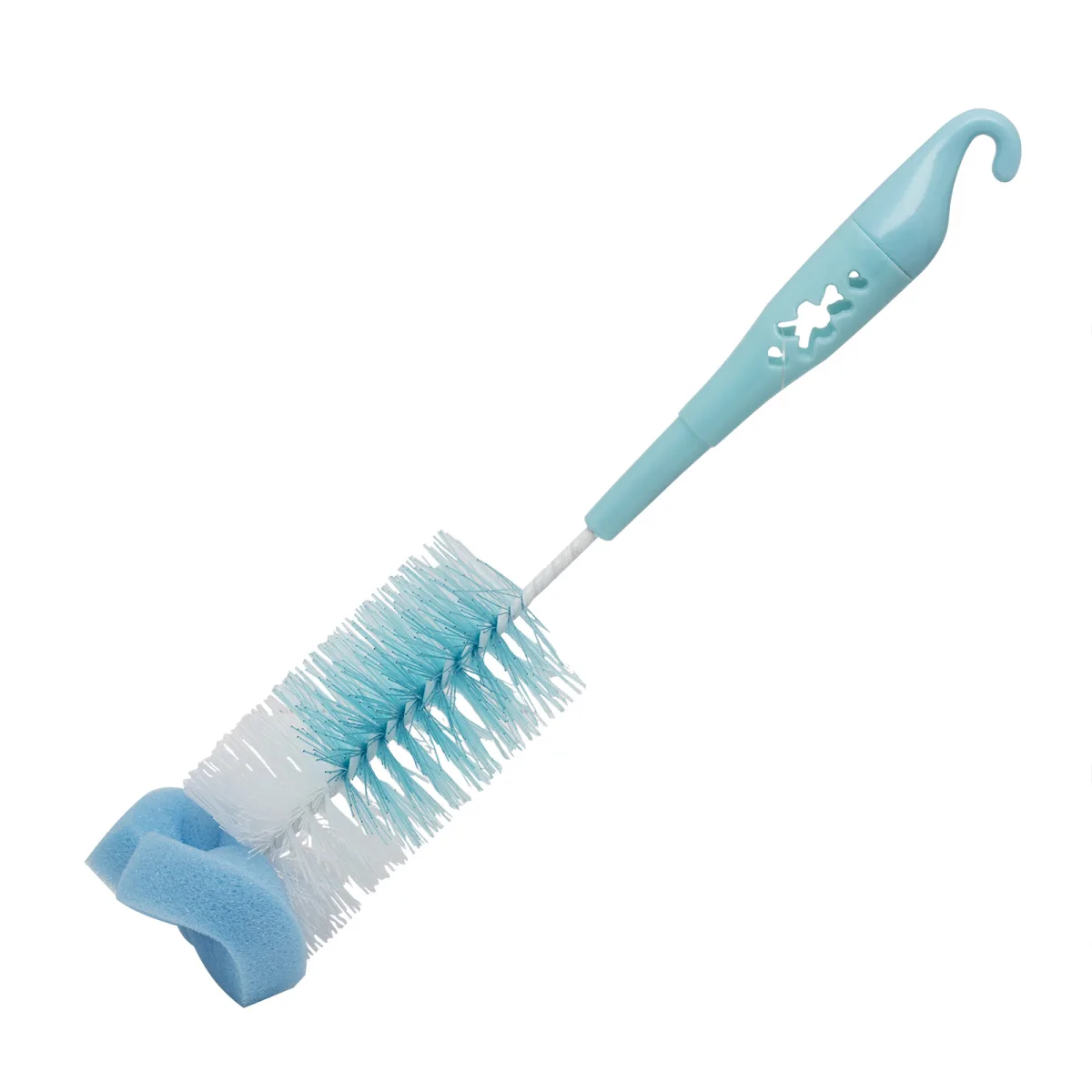Perie curatat sticla si tevi, 29 cm, plastic albastru, ergonomic