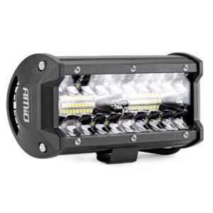 Proiector LED pentru Off-Road, ATV, SSV, cu doua fluxuri de lumina, culoare 6500K, 120W, tensiune 9 – 36V, dimensiuni 170 x 74 x 63 mm