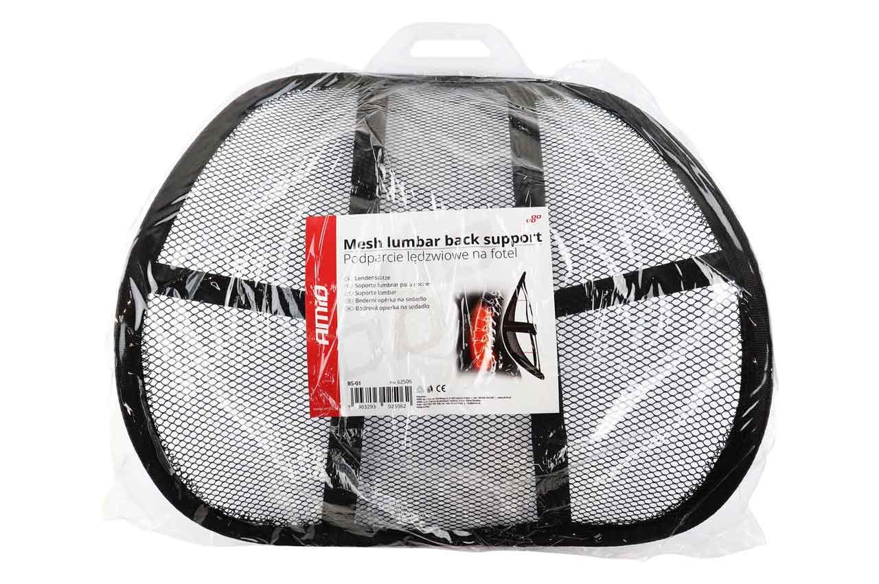 pernita scaun cu suport lombar pentru corectare postura, culoare neagra 6 Pernita scaun cu suport lombar pentru corectare postura, culoare Neagra - imagine 6