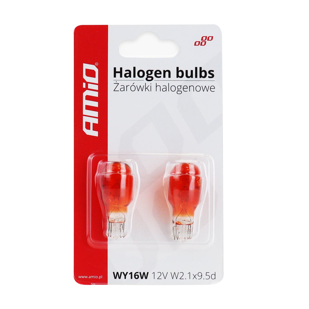 set 2 becuri cu halogen t15, wy16w, w2.1x9.5d, 12v 4 Set 2 becuri cu halogen T15, WY16W, W2.1x9.5d, 12V - imagine 4
