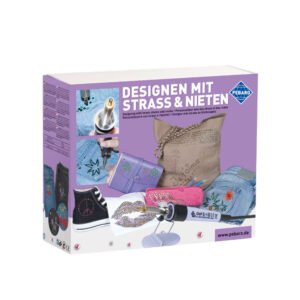 Pebaro 0259, Set complet pentru decorare cu strasuri si nituri, include 440 de pietricele decorative + alte accesorii