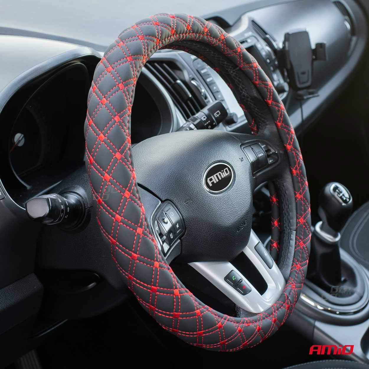 husa volan red seam, swc-40-m (37-39cm) 5 Husa volan Red Seam, SWC-40-M (37-39cm) - imagine 5