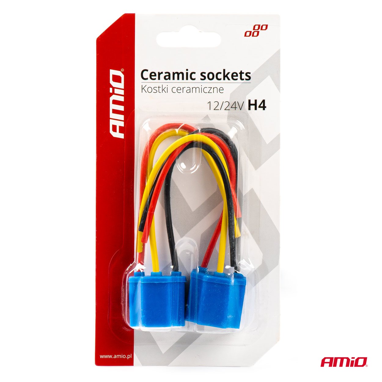 set 2 mufe ceramice soclu h4, rezistente termic, 12-24v 4 Set 2 mufe ceramice soclu H4, rezistente termic, 12-24V - imagine 4