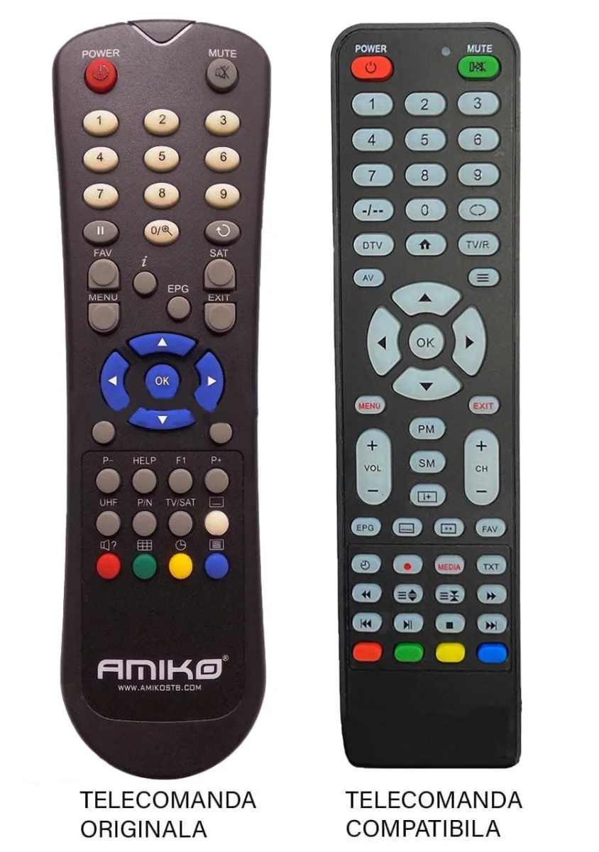 Telecomanda compatibila pentru receptor Amiko Synaps