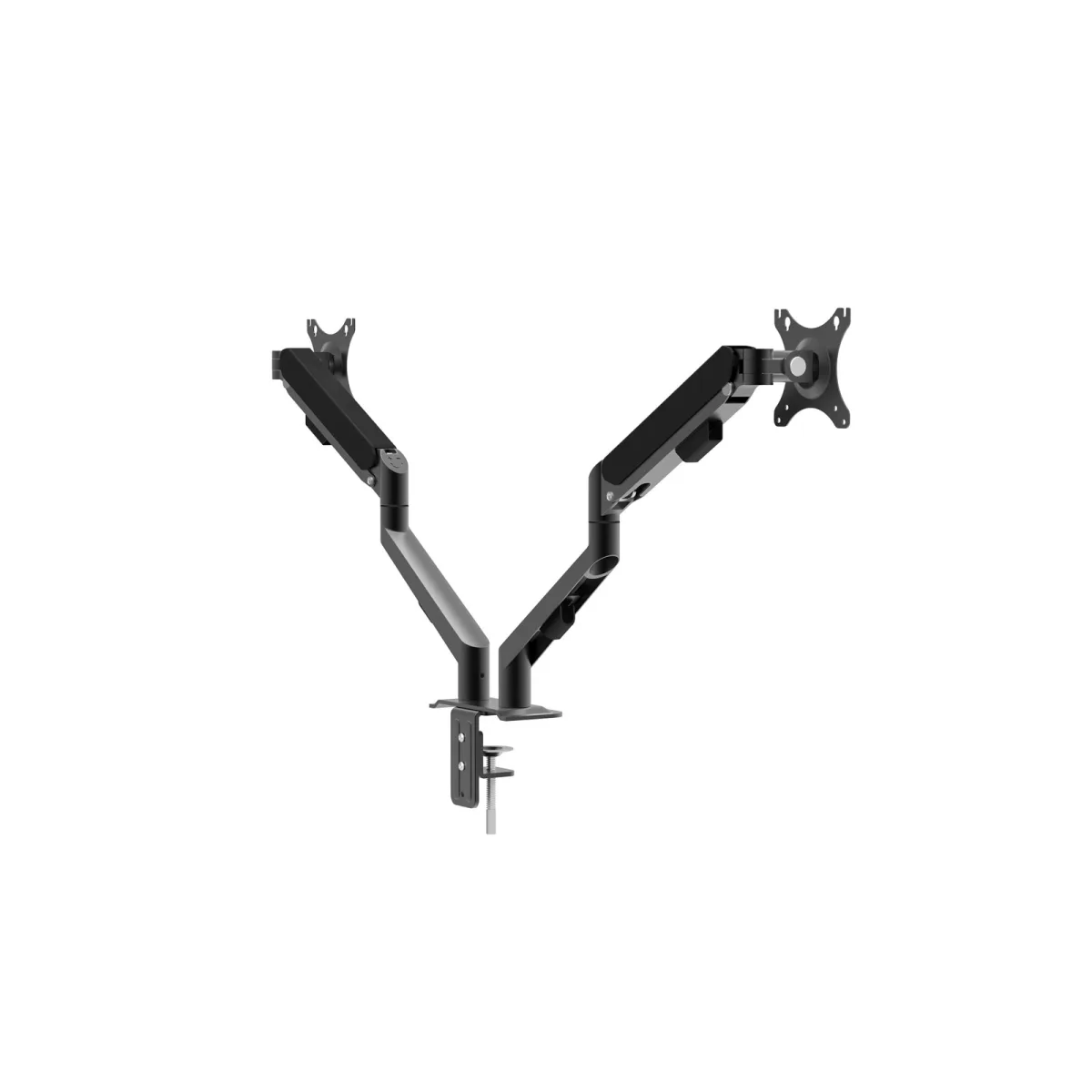 Suport dublu pentru monitor si TV 17-30", montare pe birou, brate telescopice, VESA - imagine 12