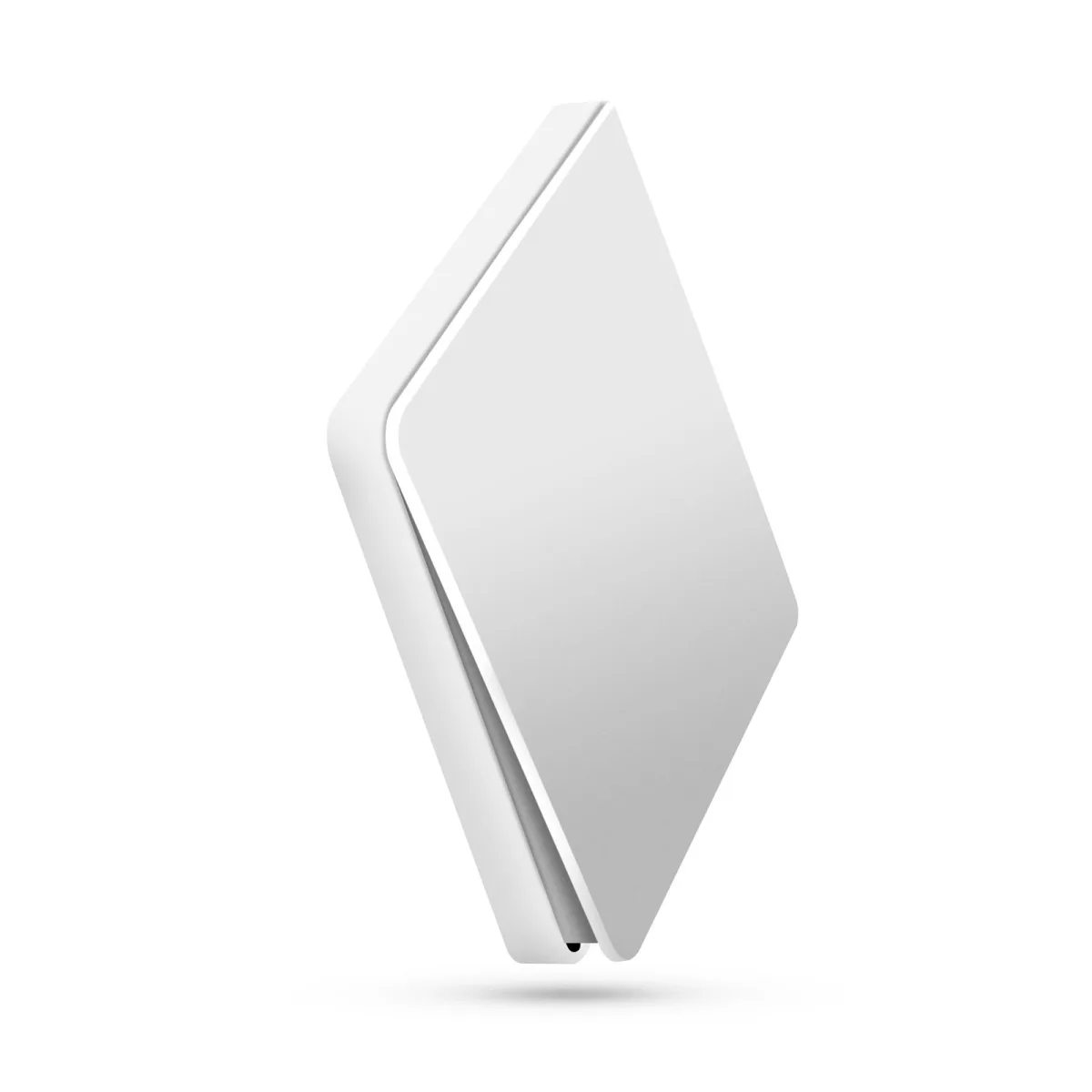Intrerupator wireless kinetic perete, fara baterii, 433MHz, 1 canal, 100m, IP20, alb - imagine 2