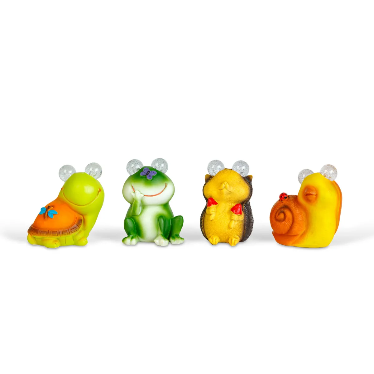 Decoratiune solara LED animale 9 cm, lumina calda, model variat - imagine 2