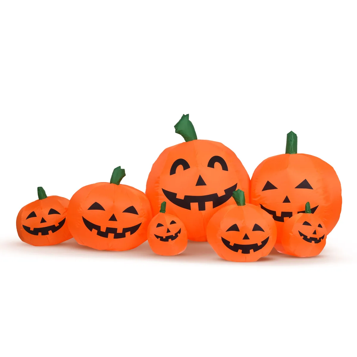 Dovleac gonflabil Halloween 230 cm, LED alb, decor exterior, IP44, iluminat festiv