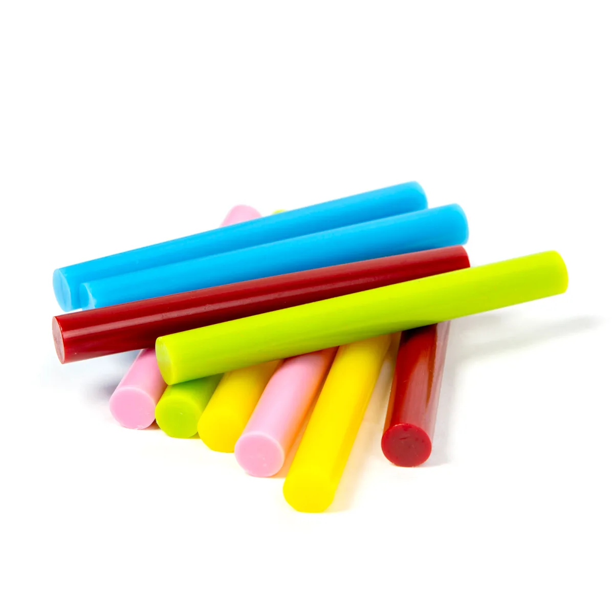 Baton lipici pistol silicon 11 x 100 mm, rezerve lipici cald macaron, set 10 buc pentru pistol lipit