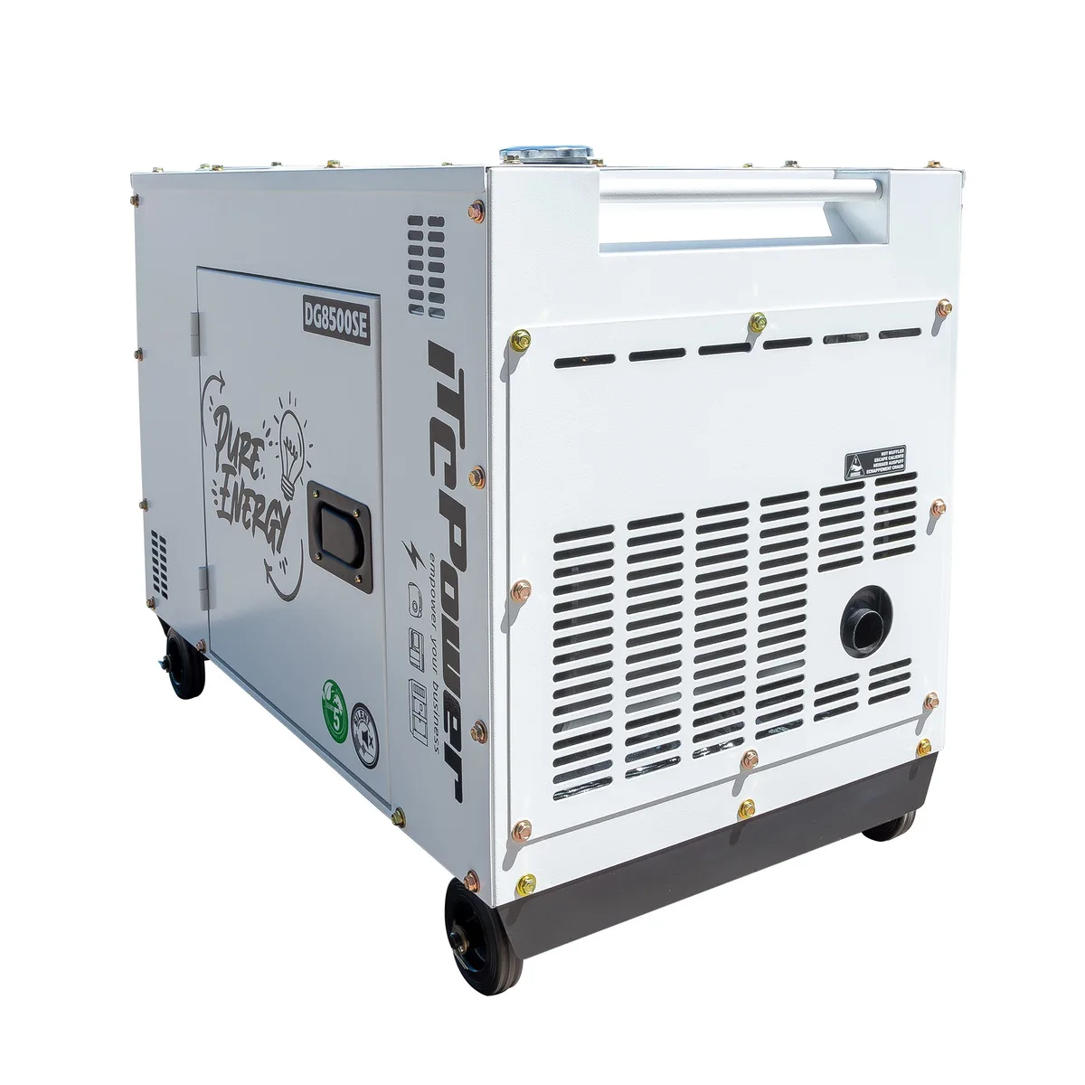 Generator diesel monofazat ITC Power DG8500SE, 6,3 kW, insonorizat, pregatit ATS - imagine 8