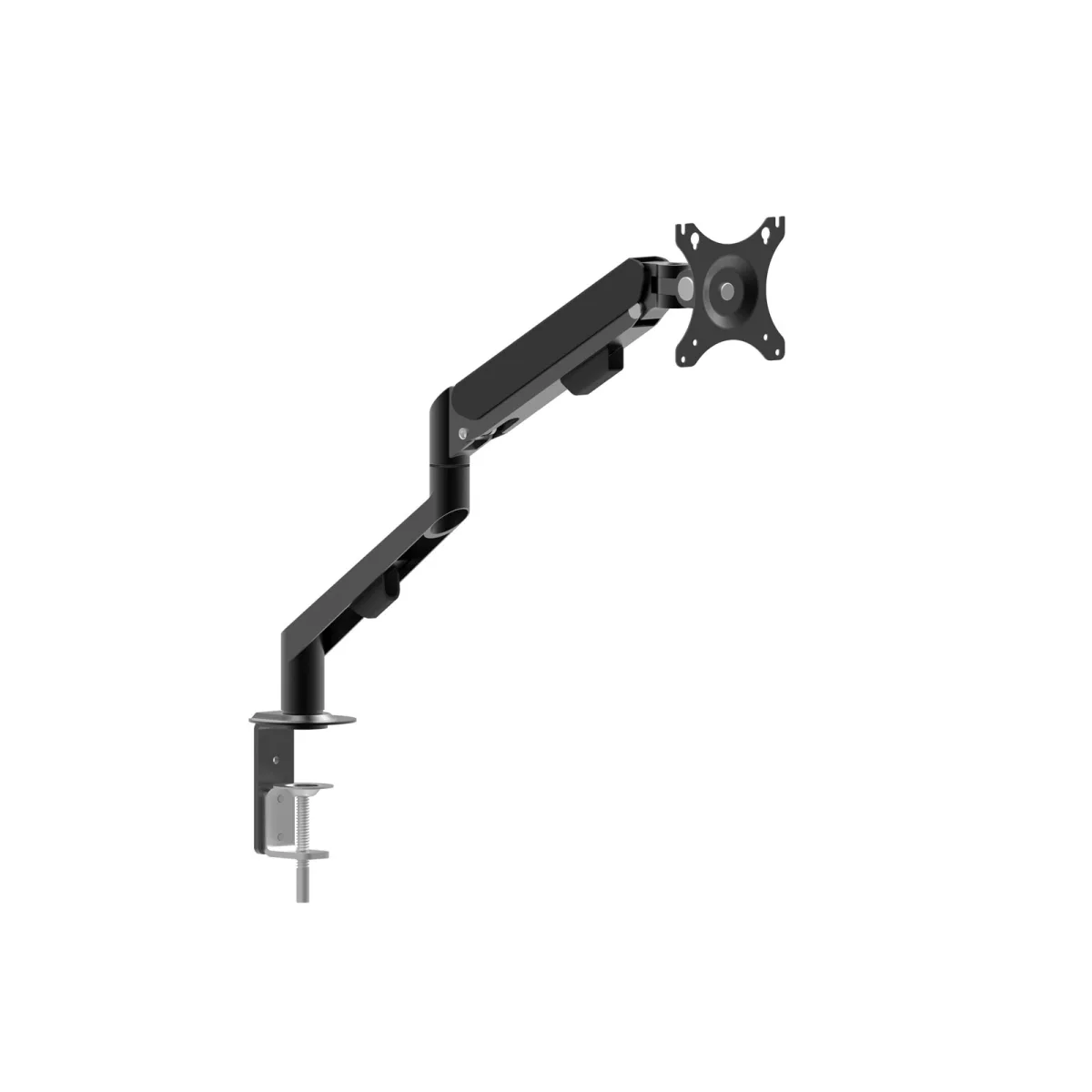 Suport monitor TV birou, brat articulat telescopic, VESA 75x75 100x100, reglabil, fixare blat - imagine 3