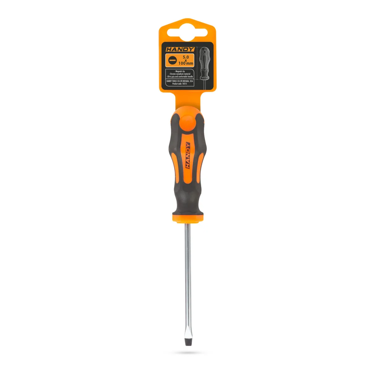 Surubelnita Dreapta 5 mm, Lama Crom Vanadiu 100 mm, Maner Ergonomic Antiderapant - imagine 3