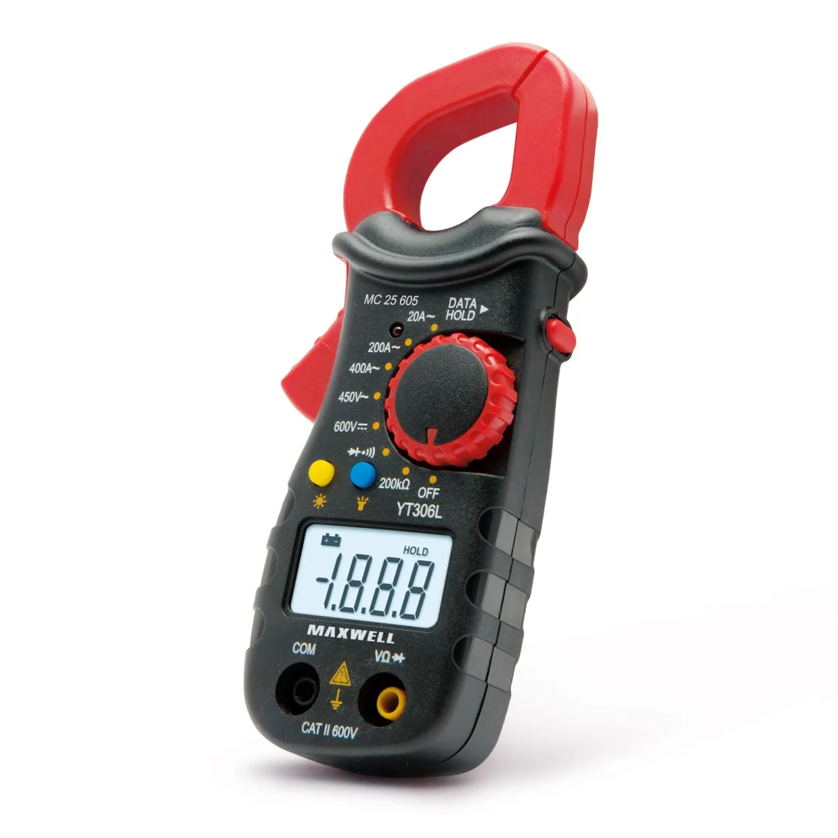 Cleste ampermetric digital 400A, 600V, rezistenta, test dioda, continuitate