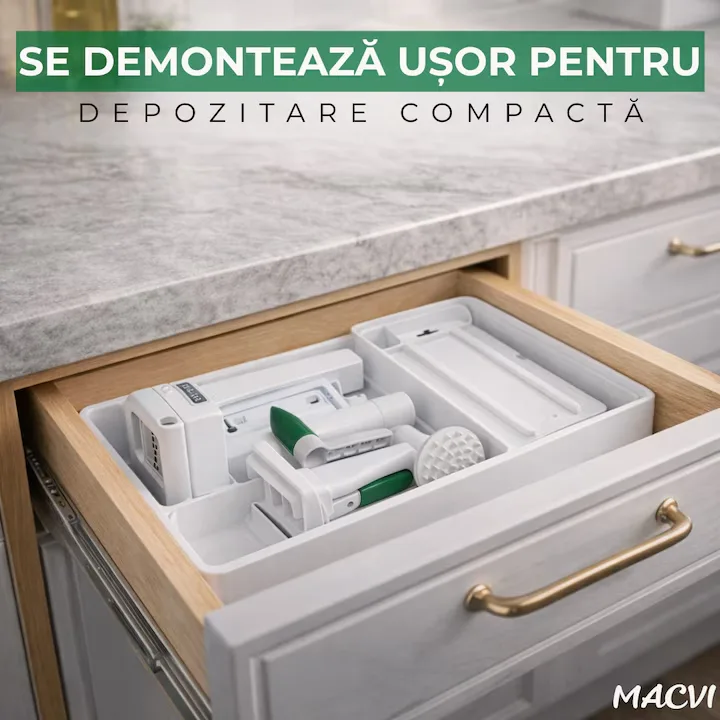 Razatoare Multifunctionala Macvi® din Plastic si Metal cu Lame din Otel Inoxidabil, Pentru Legume, Fructe si Branza - imagine 2
