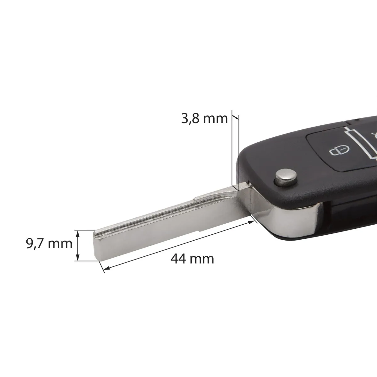 Kit inchidere centralizata auto cu telecomanda tip briceag, 12V, 2 chei, raza 20-30m - imagine 3