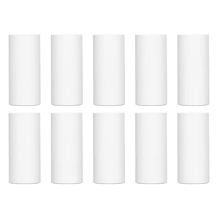 Set 10 Role Hartie Termica 57x25 mm Alba pentru Imprimante POS