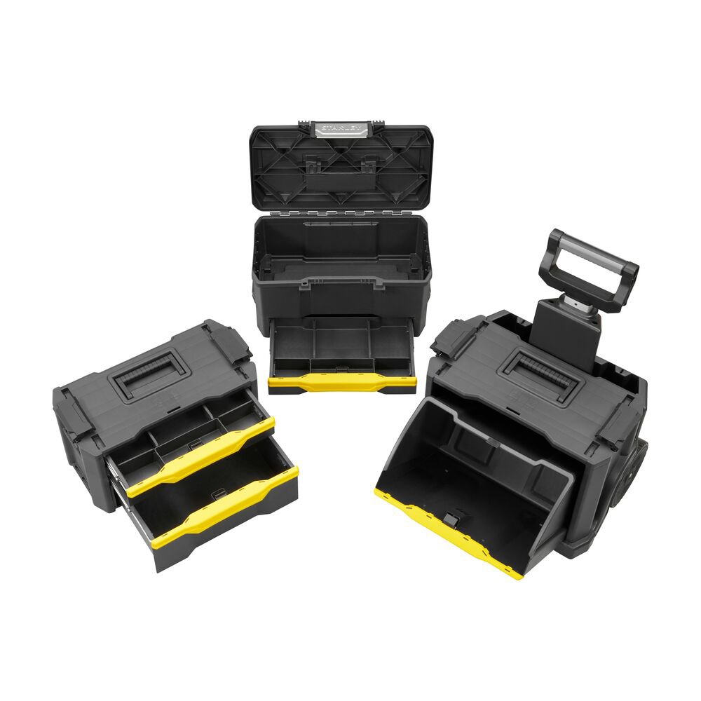stanley 1-79-206, atelier modular rulabil 3 in 1, format din cutii si sertare, roti de 7" 3 Stanley 1-79-206, Atelier modular rulabil 3 in 1, format din cutii si sertare, roti de 7" - imagine 3