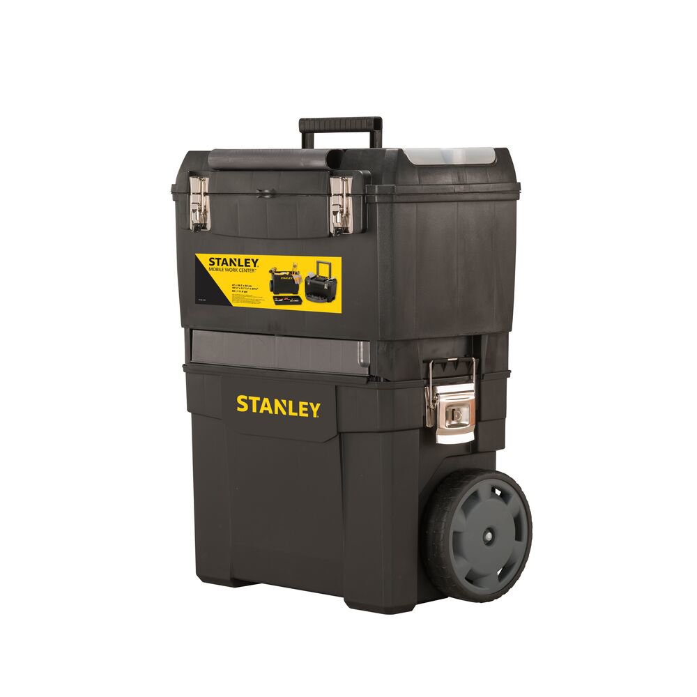 Stanley 1-93-968, Sistem modular pentru scule 2 in 1 Mobile Work, rulabil, maner rabatabil - imagine 5
