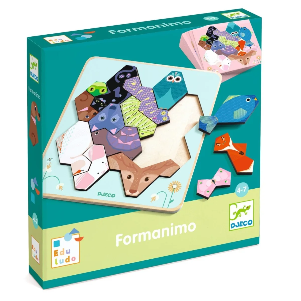 Joc Educativ Geometrie si Animale, Djeco
