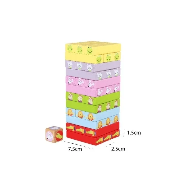 Turn Instabil cu animale, Orange Tree Toys - imagine 3