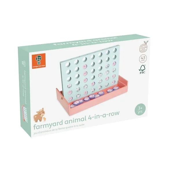 Joc din lemn 4 pe rand, Orange Tree Toys
