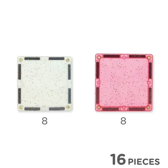 Set magnetic de construit cu placi stralucitoare, Cleverclixx - imagine 3
