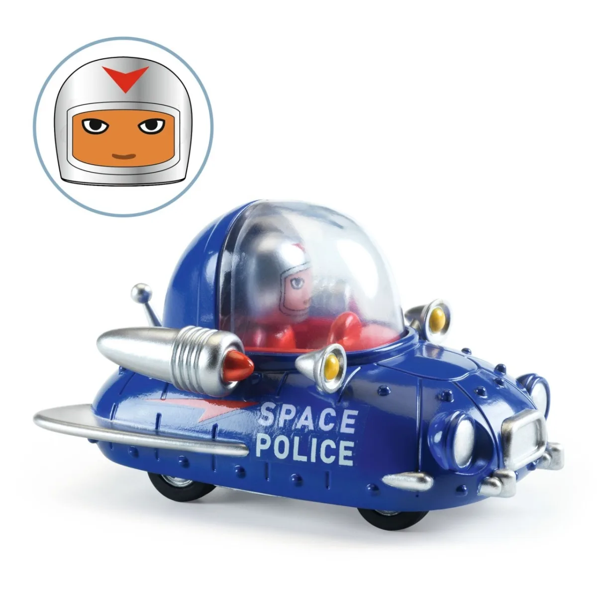 Masina de politie spatiala, Colectia Crazy Motors, Djeco - imagine 3