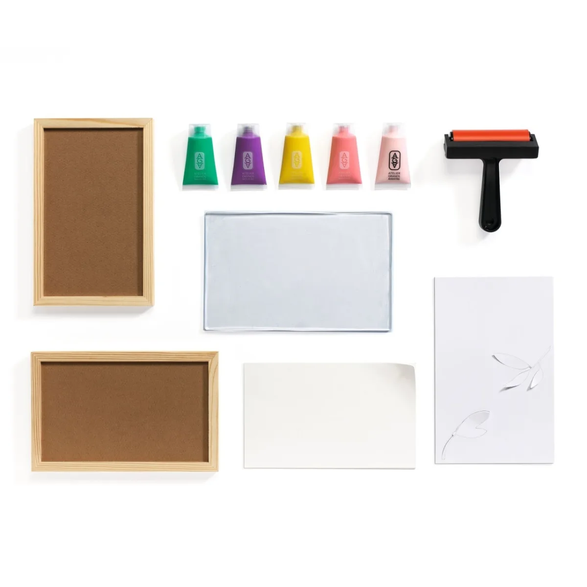 Atelier creativ 46 pentru adulti Imprimare pe gel, Djeco - imagine 3