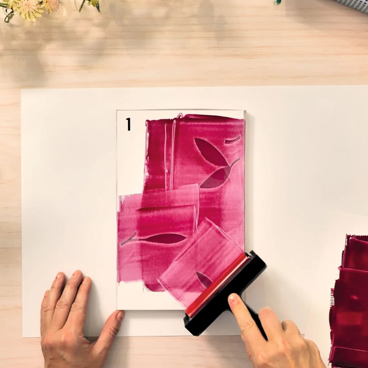 Atelier creativ 46 pentru adulti Imprimare pe gel, Djeco - imagine 5