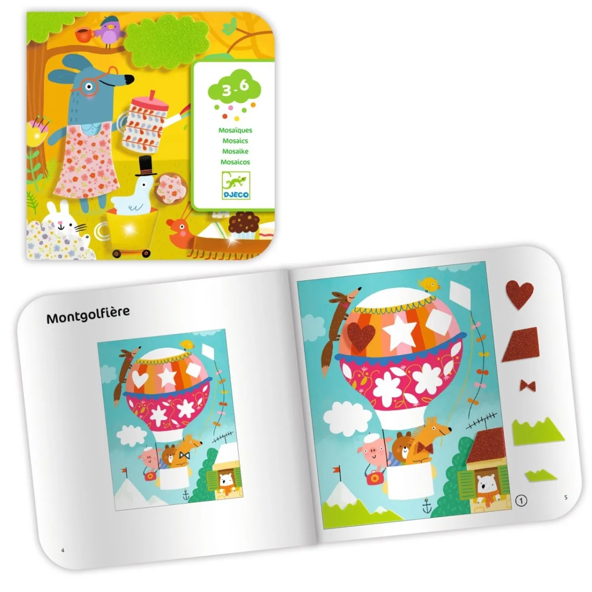 Atelier creativ Colaj cu spuma autoadeziva, Djeco - imagine 2