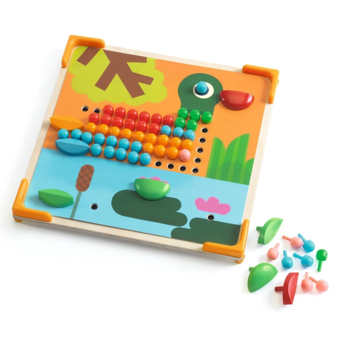 Jucarie educativa Mozaic mini animo, Djeco - imagine 4