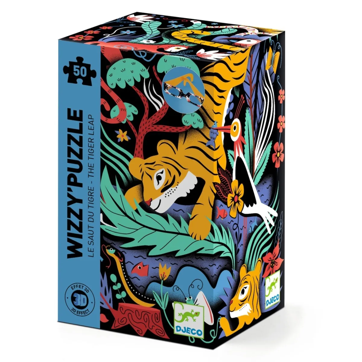 Puzzle 3D Saltul Tigrului, Djeco
