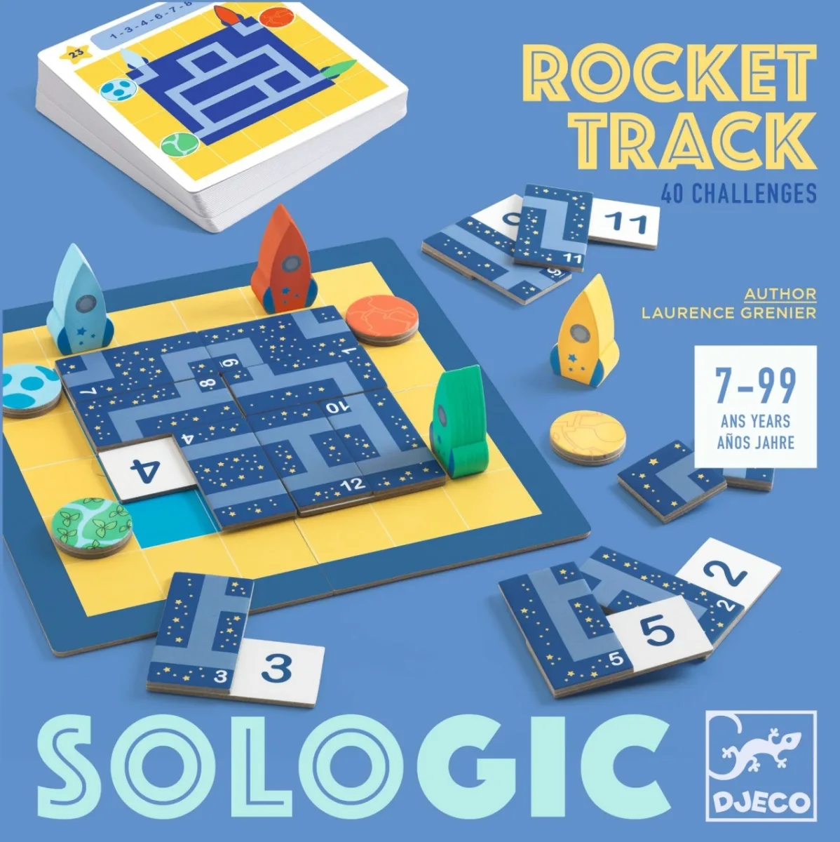 Joc logic cu rachete si planete, Djeco - imagine 4