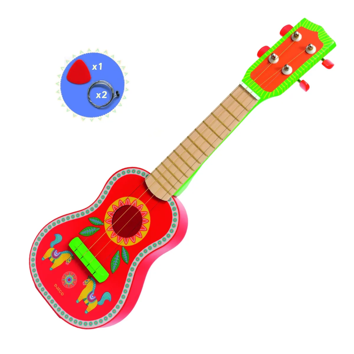 Instrument muzical Ukulele (chitara cu 4 corzi), Djeco - imagine 3