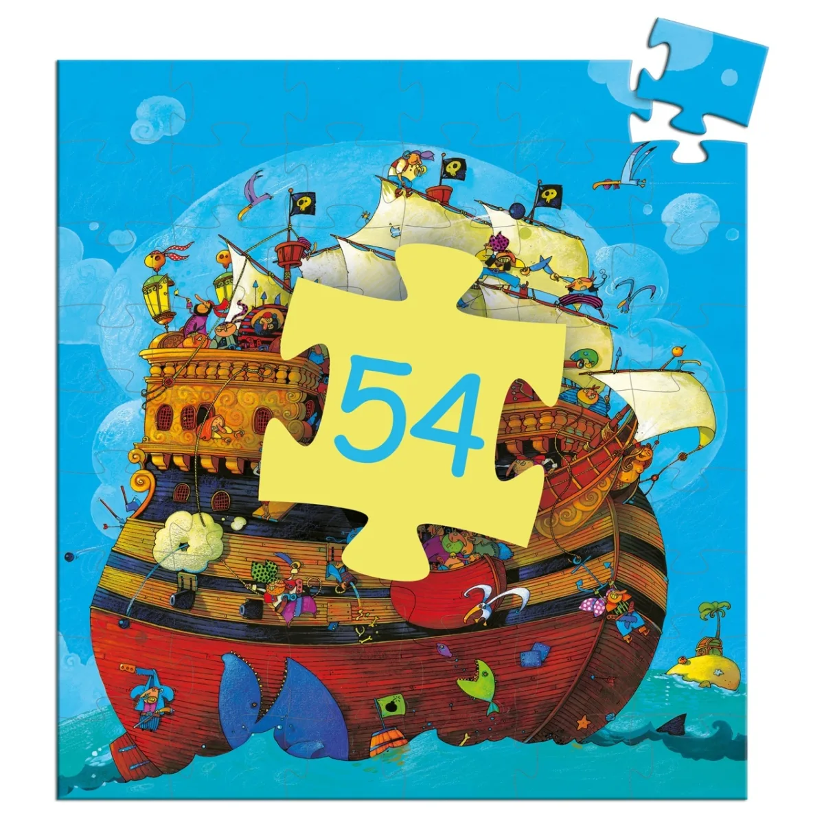 Puzzle Corabia Barbarossa, Djeco - imagine 3