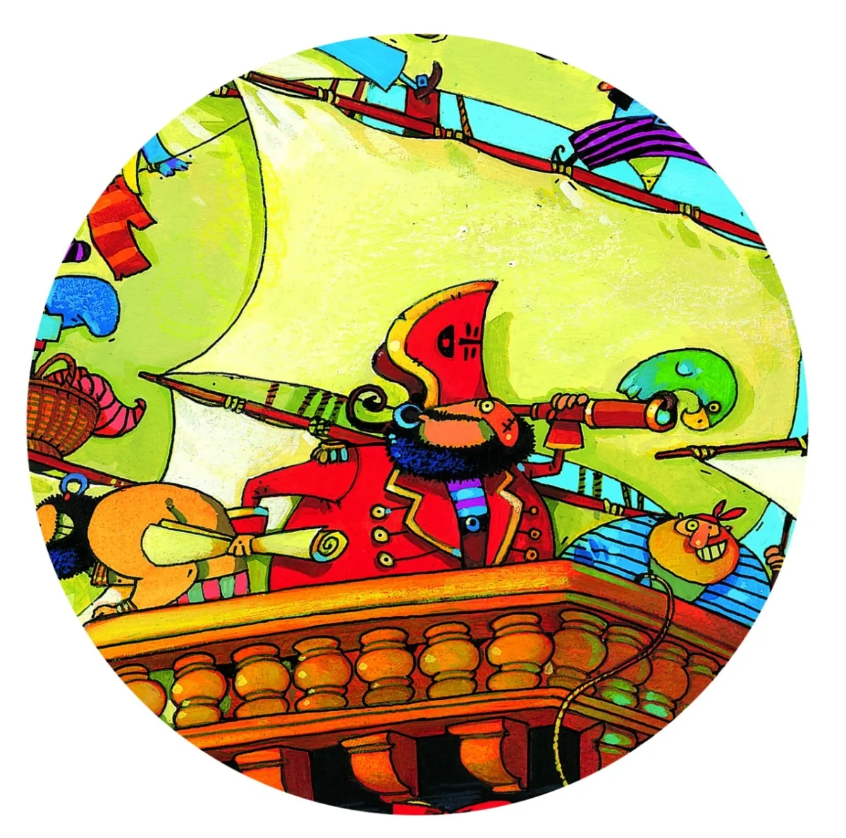 Puzzle Corabia Barbarossa, Djeco - imagine 4