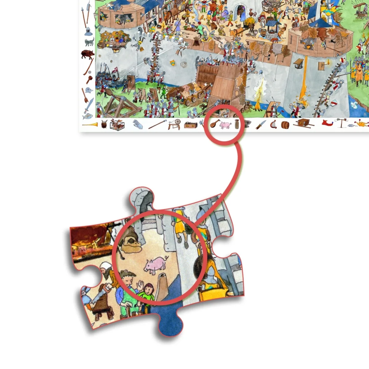 Puzzle observatie Fortareata, Djeco - imagine 4