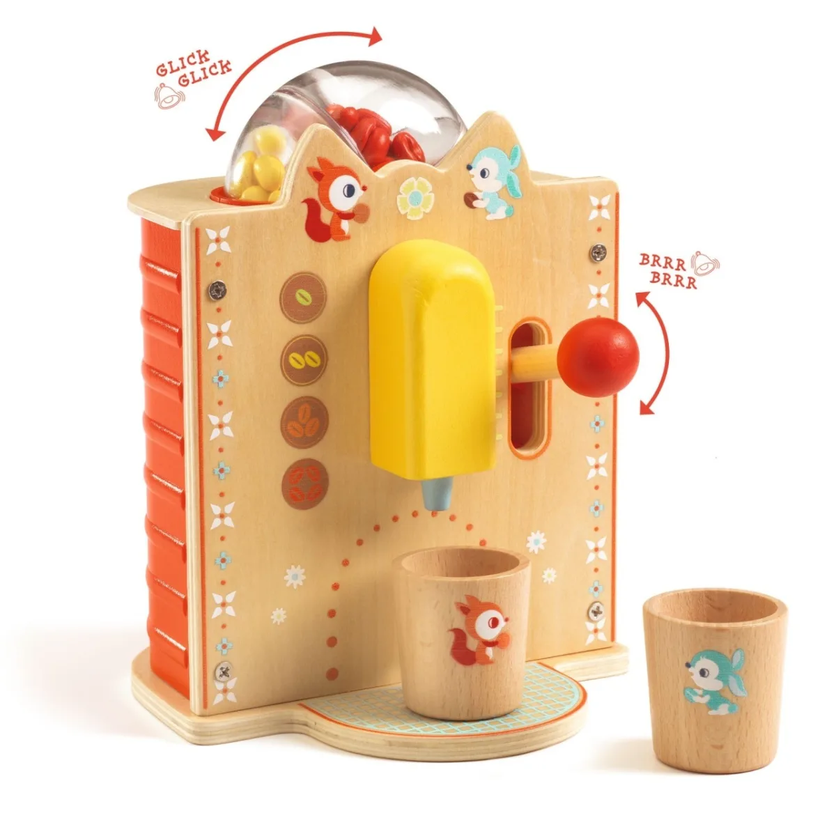 Joc de rol Espressor din lemn, Djeco - imagine 4