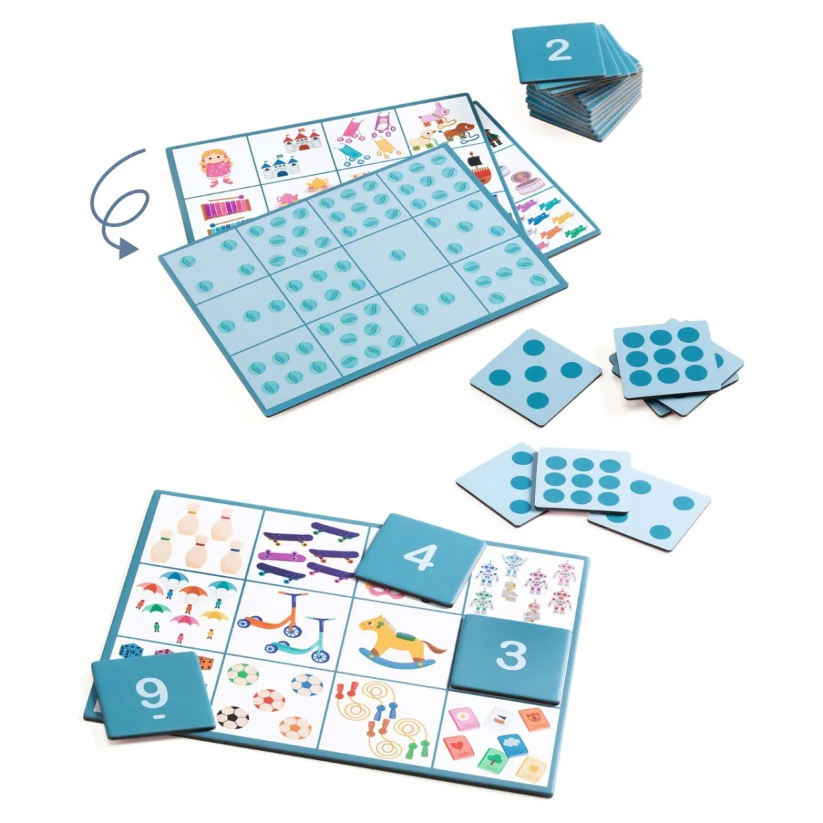 Joc educativ Numero Bingo, Djeco - imagine 2