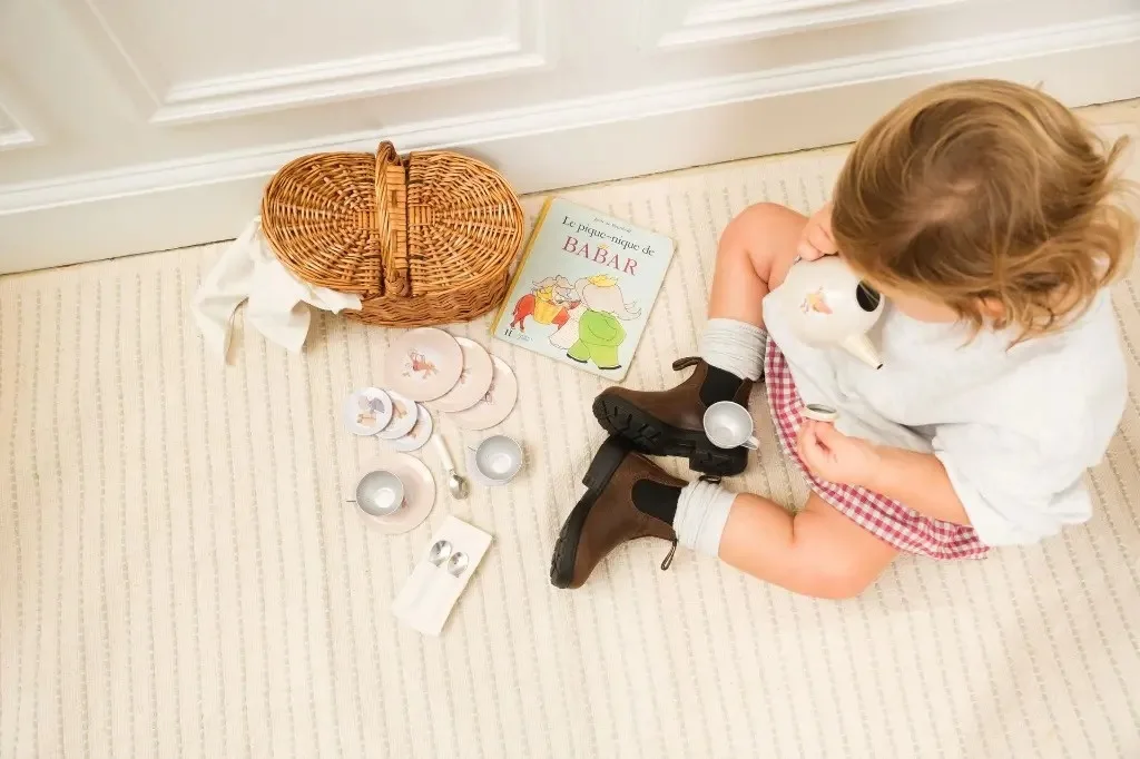 Set de ceai in cos impletit, Egmont Toys - imagine 5