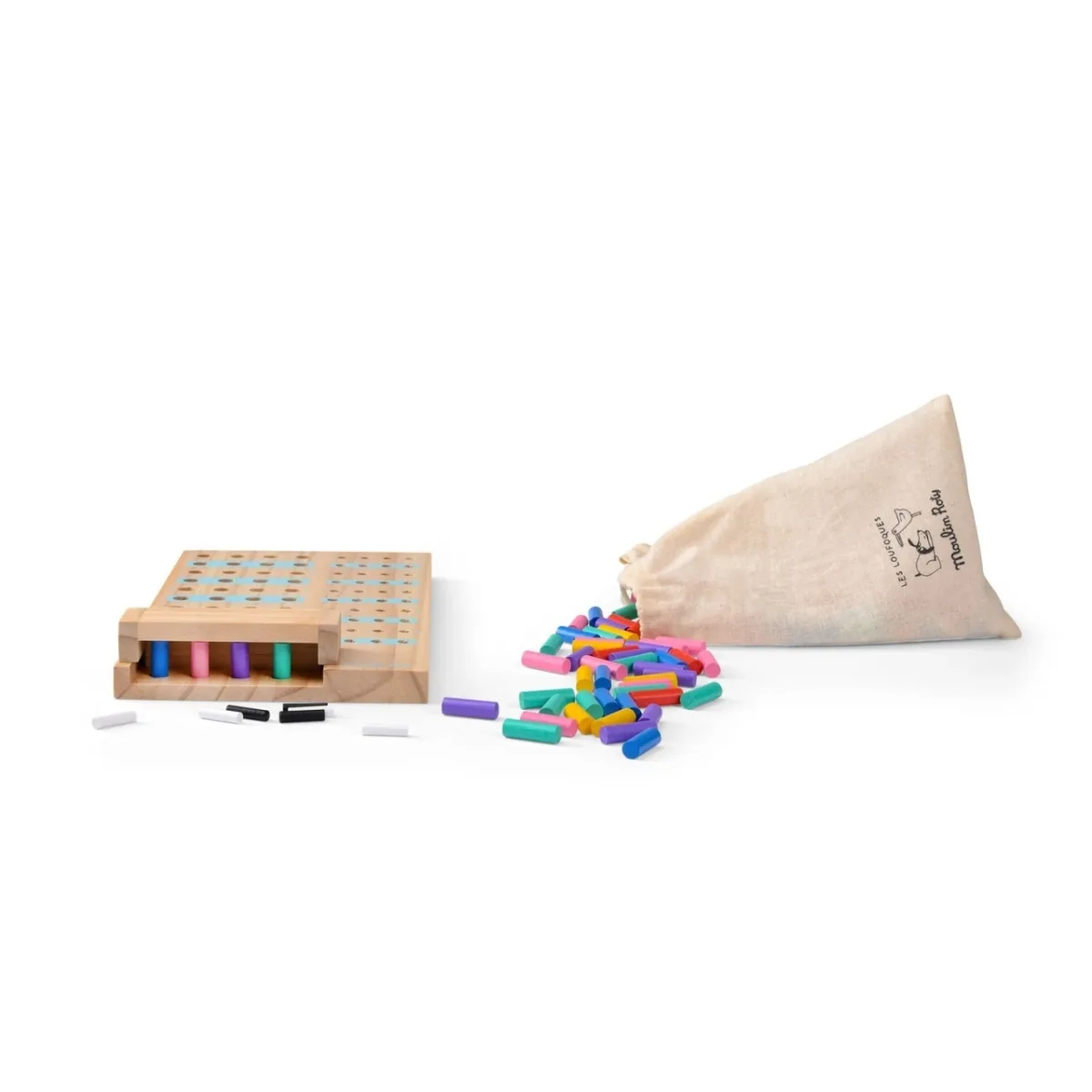 Joc logic din lemn Coduri secrete, Moulin Roty - imagine 4