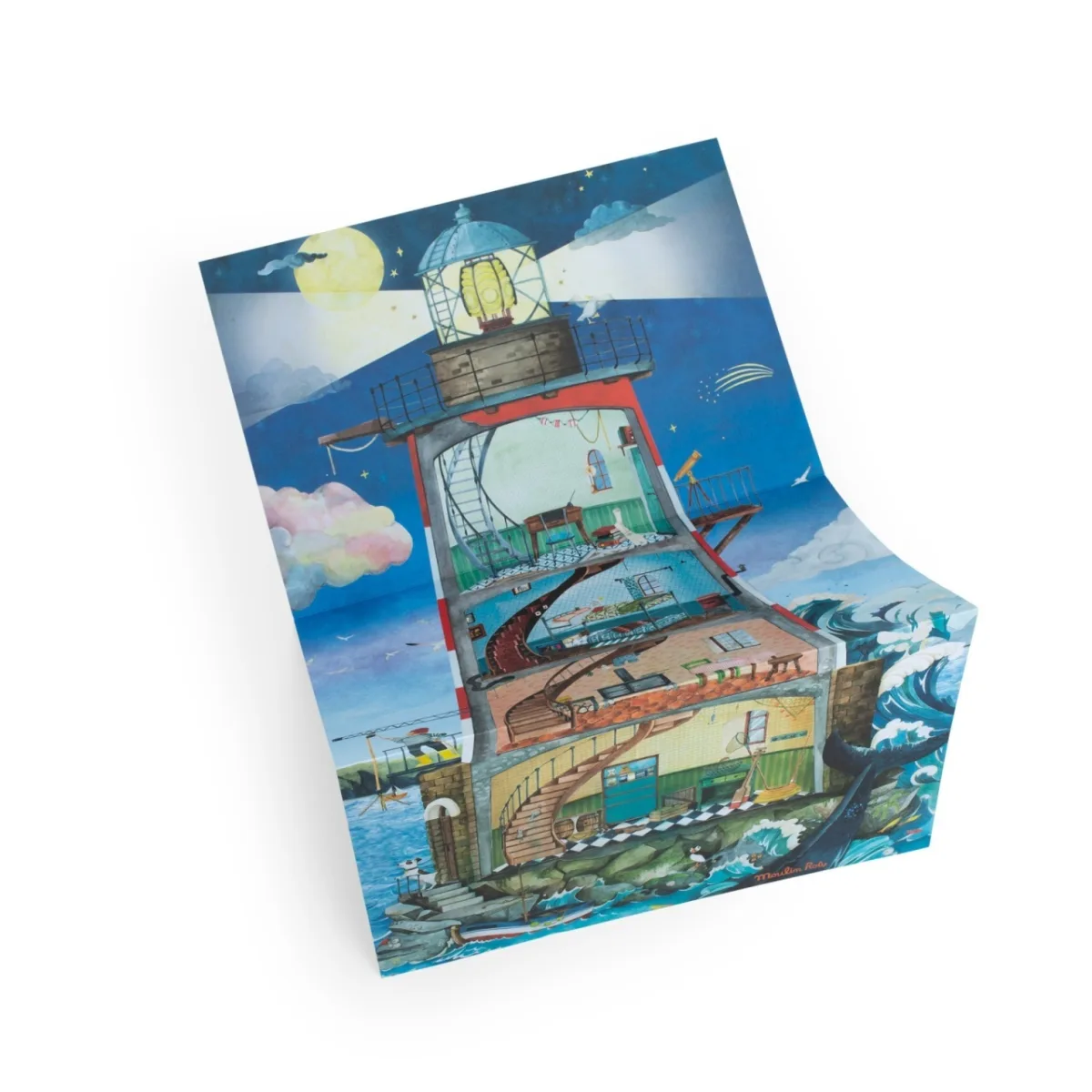 Set creativ de transfer Farul, Moulin Roty - imagine 5