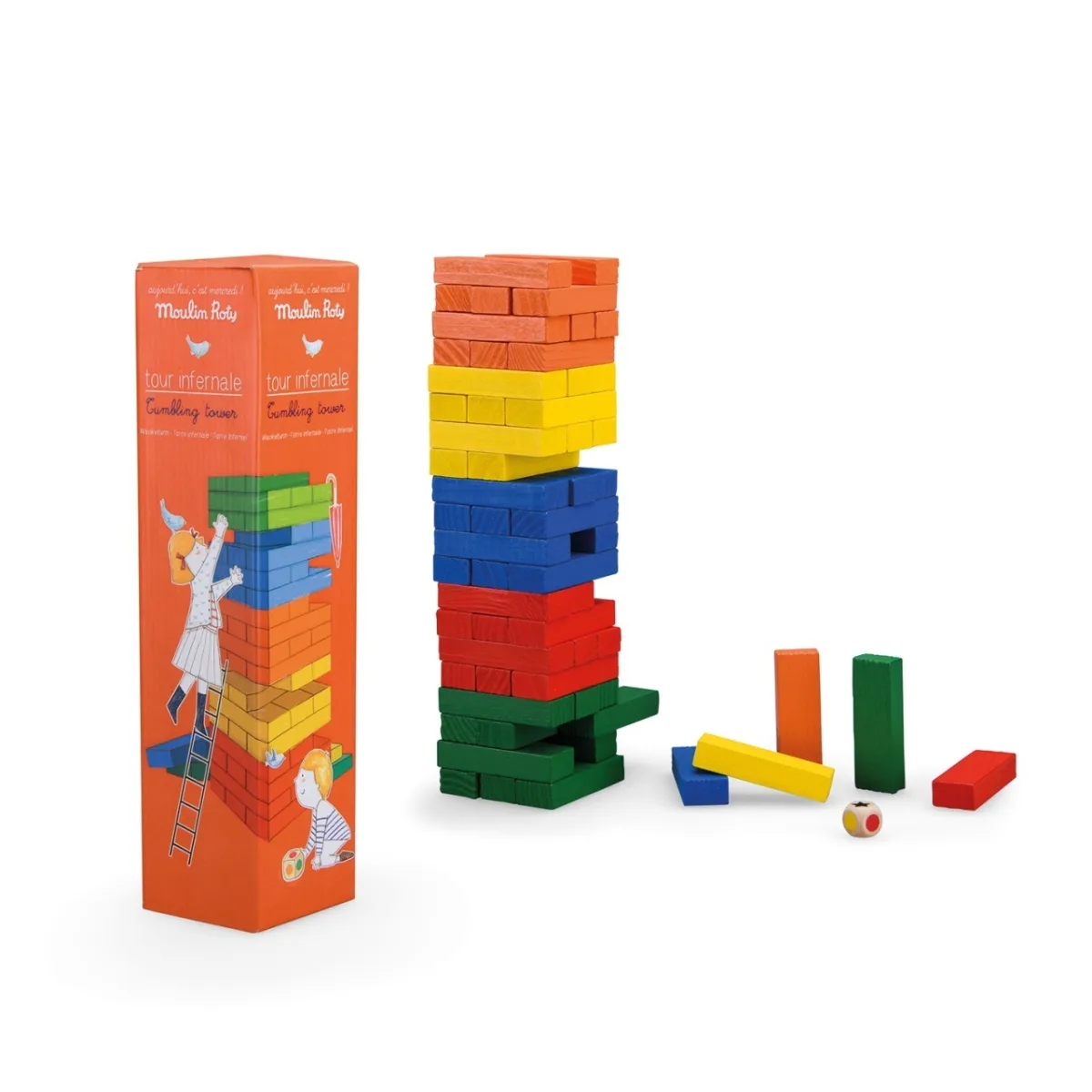 Joc de indemanare Turnul instabil, Moulin Roty - imagine 4